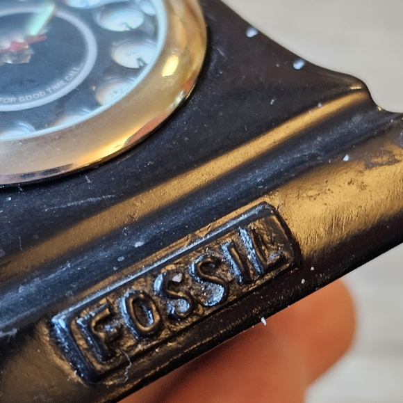 Rare Vintage Collectible Fossil Miniature Phone Clock - Picture 8 of 13